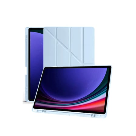 Galaxy X510 Tab S9 FE 11 Kılıf Kalemlikli Mars Tablet Kılıfı - Mavi