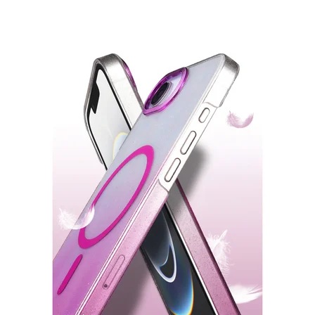 iPhone 16E Glossy Magsafe Kapak - Mavi