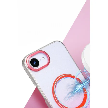 iPhone 16E Glossy Magsafe Kapak - Mavi