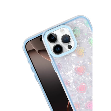 iPhone 14 Lumi Desenli Kapak - Mavi