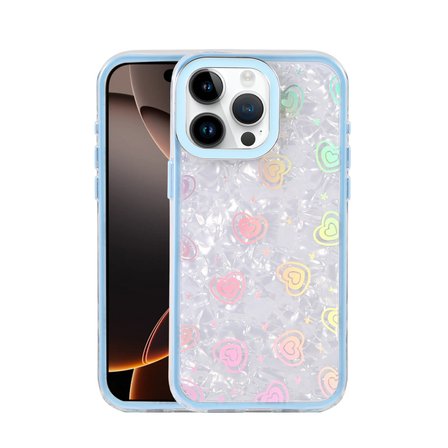Erdo Ticaret iPhone 15 Pro Mavi Lumi Desenli Arka Kılıf