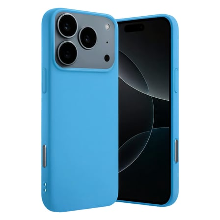 iPhone 17 Pro Max Nano içi Kadife Silikon - Mavi