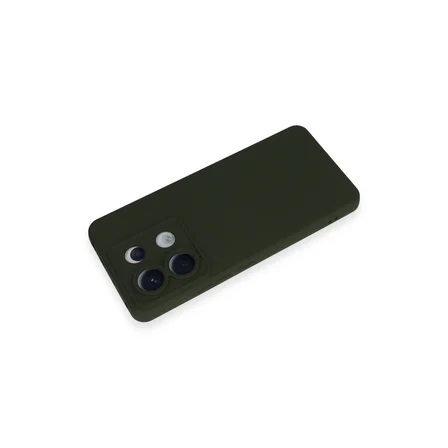 Redmi Note 13 Pro 5G Kılıf Nano içi Kadife Silikon - Koyu Yeşil