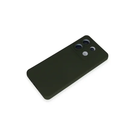 Redmi Note 13 Pro 5G Kılıf Nano içi Kadife Silikon - Koyu Yeşil