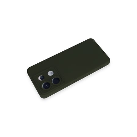 Redmi Note 13 Pro 5G Kılıf Nano içi Kadife Silikon - Koyu Yeşil