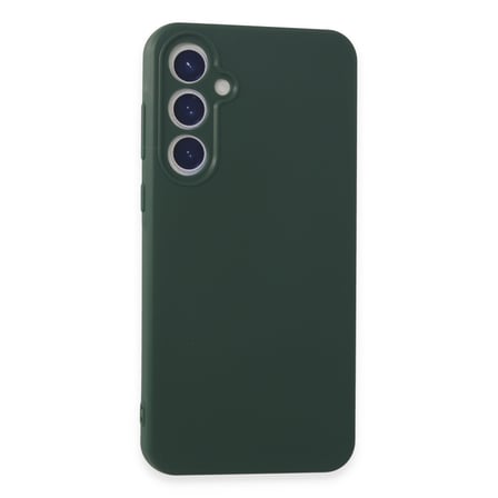 Galaxy A55 5G Kılıf First Silikon - Koyu Yeşil