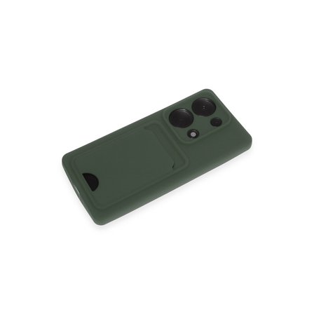 Redmi Note 13 Pro 4G Kılıf Kelvin Kartvizitli Silikon - Koyu Yeşil