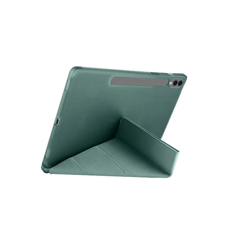 galaxy x610 tab s9 fe plus 12.4 kılıf kalemlikli mars tablet kılıfı - koyu yeşil