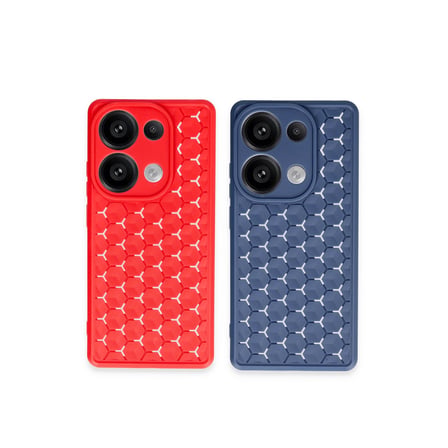 Redmi Note 13 Pro 4G Kılıf Petek Silikon Kapak - Koyu Yeşil