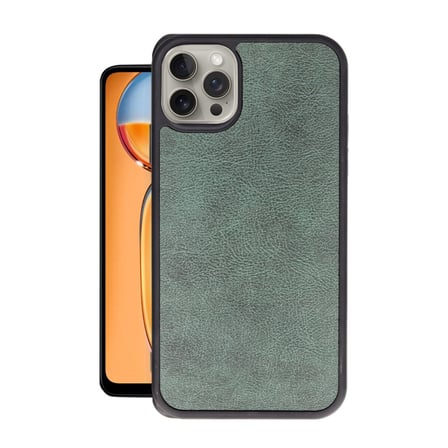 iPhone 14 Pro Kılıf Aras Deri Kapak - Koyu Yeşil
