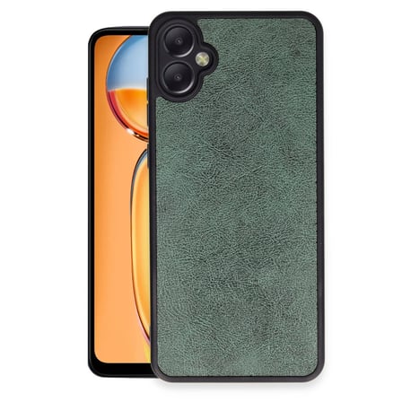 Galaxy A05 Kılıf Aras Deri Kapak - Koyu Yeşil