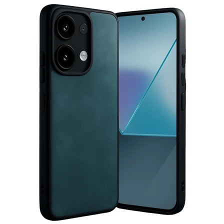 Redmi Note 13 4G Kılıf Aras Deri Kapak - Koyu Yeşil