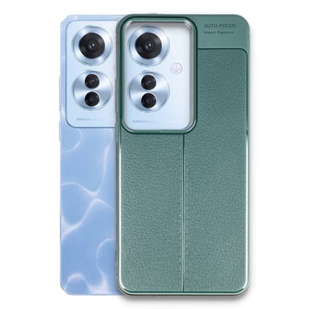 Reno 11F Kılıf Auto Focus Kapak - Koyu Yeşil