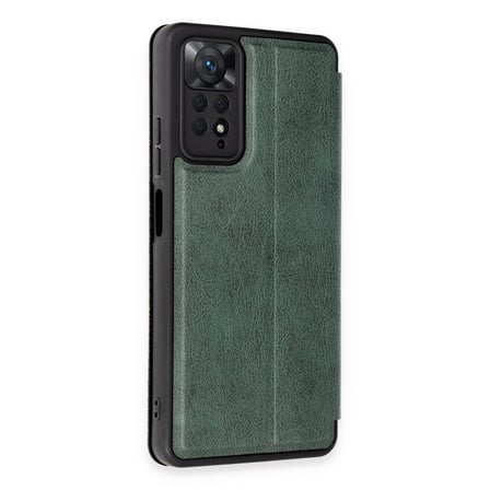Redmi Note 12 Pro 4G Kılıf Flip Cover - Koyu Yeşil