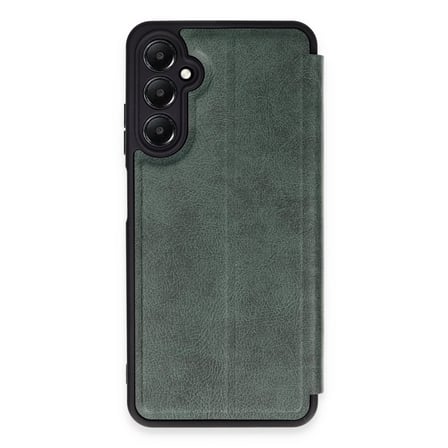 Galaxy A05S Kılıf Flip Cover - Koyu Yeşil