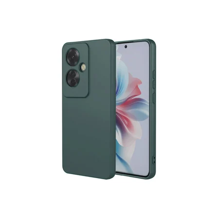 Reno 11F Kılıf First Silikon - Koyu Yeşil