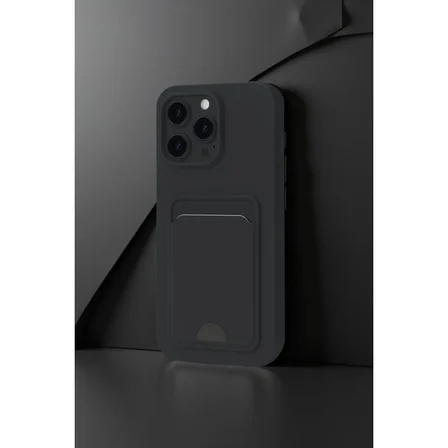 iPhone 16 Pro Max Kılıf Kelvin Kartvizitli Silikon - Koyu Yeşil