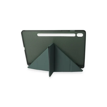 galaxy t870 tab s7 11 kılıf kalemlikli mars tablet kılıfı - koyu yeşil