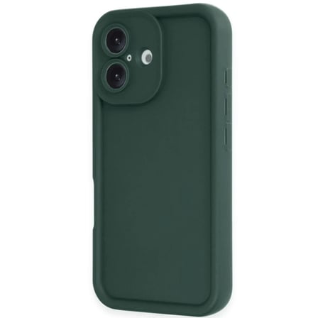 iPhone 16 Kılıf Viera Silikon - Koyu Yeşil