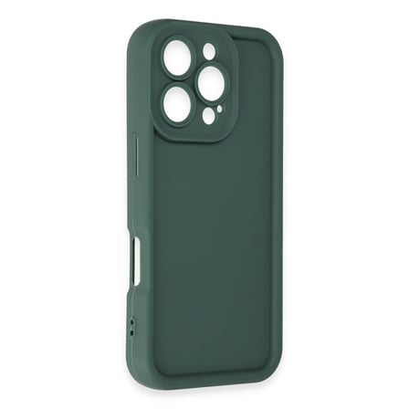 iPhone 16 Pro Kılıf Viera Silikon - Koyu Yeşil