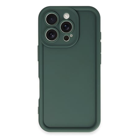 iPhone 16 Pro Max Kılıf Viera Silikon - Koyu Yeşil
