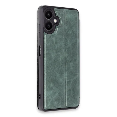 Galaxy A06 Kılıf Flip Cover - Koyu Yeşil