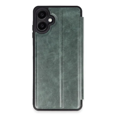 Galaxy A06 Kılıf Flip Cover - Koyu Yeşil