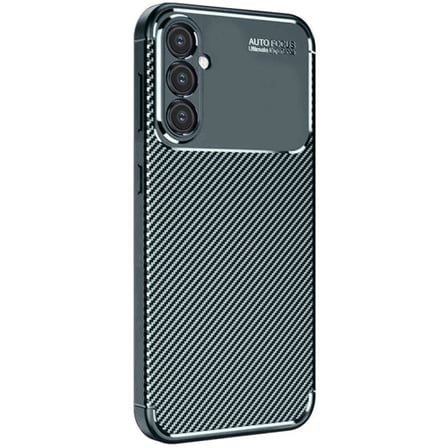 Galaxy S25 Plus Kılıf Auto Focus Karbon Kapak - Koyu Yeşil