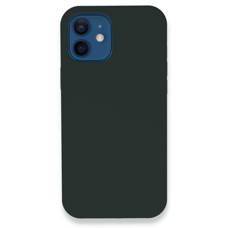 iPhone 12 Kılıf Lansman Legant Silikon - Koyu Yeşil