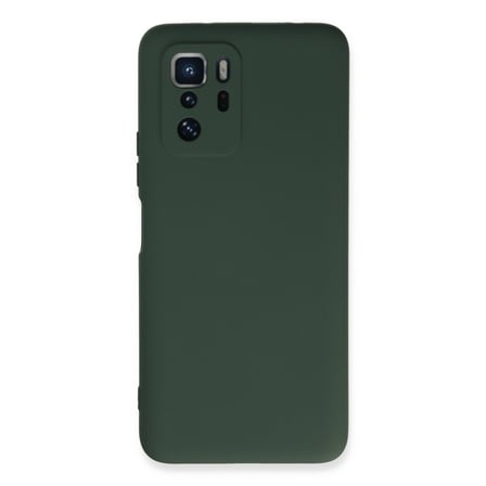 Poco X3 GT Kılıf Nano içi Kadife Silikon - Koyu Yeşil