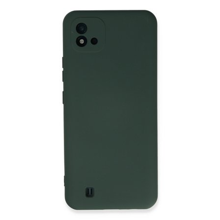 Realme C11 2021 Kılıf Nano içi Kadife Silikon - Koyu Yeşil