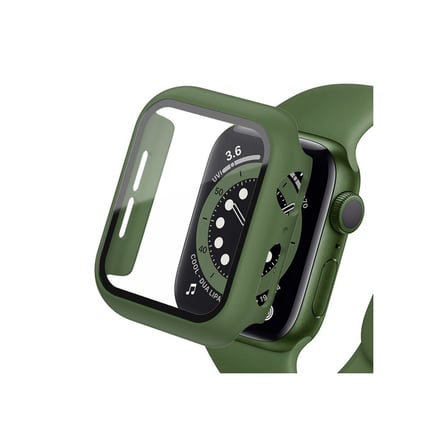 Watch 40mm Camlı Kasa Ekran Koruyucu - Koyu Yeşil