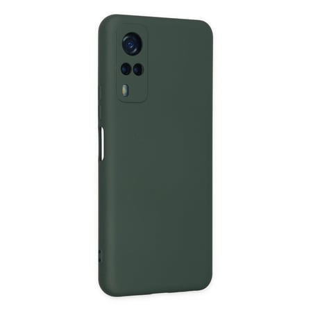 Y53S Kılıf Nano içi Kadife Silikon - Koyu Yeşil