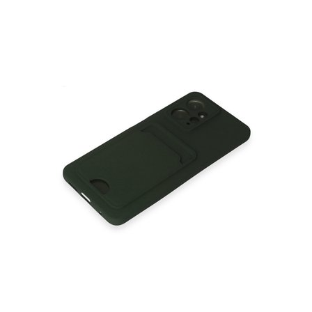 Redmi Note 12 4G Kılıf Kelvin Kartvizitli Silikon - Koyu Yeşil