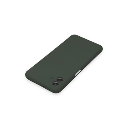 Galaxy A04E Kılıf Nano içi Kadife Silikon - Koyu Yeşil