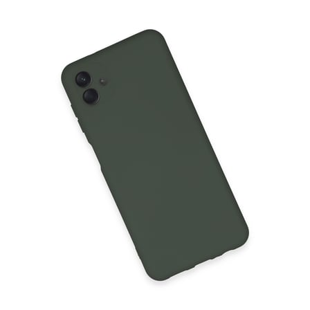 Galaxy A04E Kılıf Nano içi Kadife Silikon - Koyu Yeşil