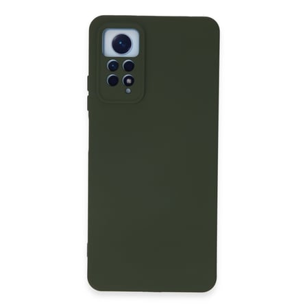 Redmi Note 12 Pro 4G Kılıf Nano içi Kadife Silikon - Koyu Yeşil