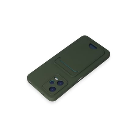 Poco X5 5G Kılıf Kelvin Kartvizitli Silikon - Koyu Yeşil