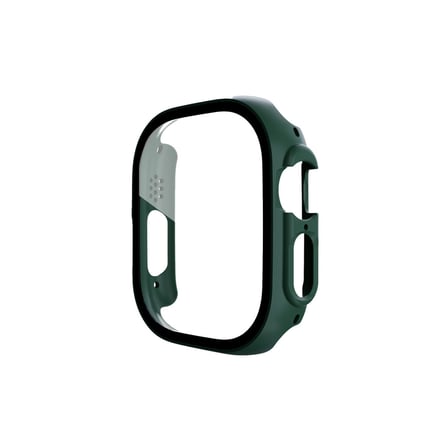 Watch Ultra 49mm Desert Camlı Kasa Ekran Koruyucu - Koyu Yeşil