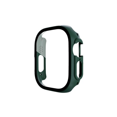Watch Ultra 49mm Desert Camlı Kasa Ekran Koruyucu - Koyu Yeşil