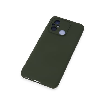 Redmi 12C Kılıf Nano içi Kadife Silikon - Koyu Yeşil