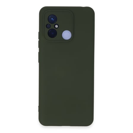 Redmi 12C Kılıf Nano içi Kadife Silikon - Koyu Yeşil