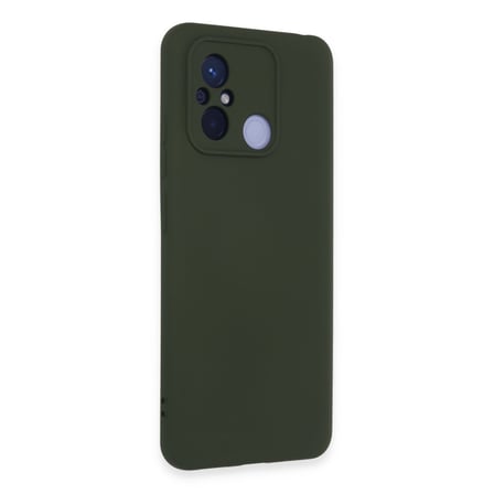 Redmi 12C Kılıf Nano içi Kadife Silikon - Koyu Yeşil