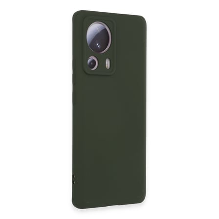 Mi 13 Lite Kılıf Nano içi Kadife Silikon - Koyu Yeşil