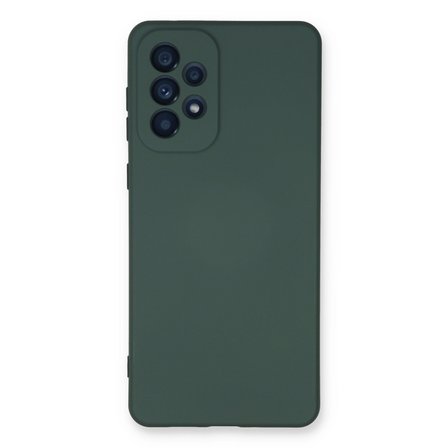 Galaxy A53 5G Kılıf Nano içi Kadife Silikon - Koyu Yeşil