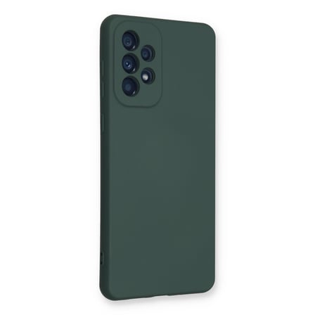 Galaxy A53 5G Kılıf Nano içi Kadife Silikon - Koyu Yeşil