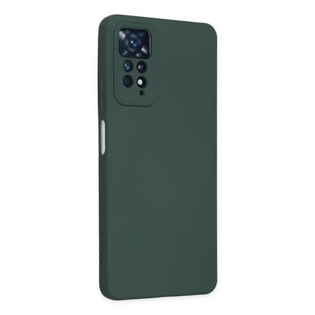 Redmi Note 11 Pro Kılıf Nano içi Kadife Silikon - Koyu Yeşil