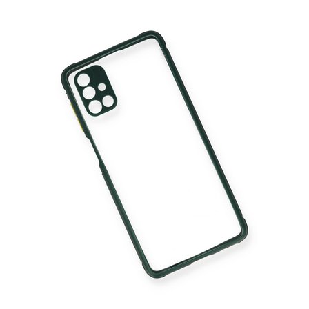 Galaxy M51 Kılıf Miami Şeffaf Silikon - Koyu Yeşil
