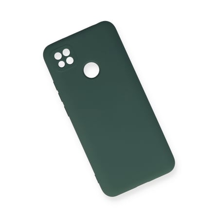 Redmi 9C Kılıf Nano içi Kadife Silikon - Koyu Yeşil