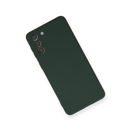 Galaxy S21 Plus Kılıf Nano içi Kadife Silikon - Koyu Yeşil